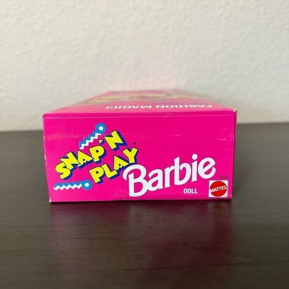 Snap N Play Barbie Doll Vintage 1991 Snap On Clothes 1990s Blonde New In Box - Picture 7 of 12